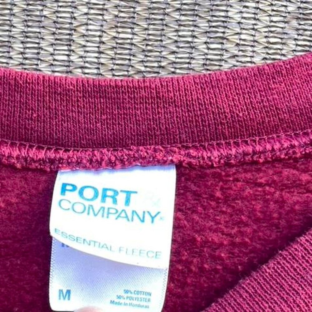 FedEx Ground crewneck sweatshirt Burgundy Red White Men’s Sz M - Picture 4 of 7